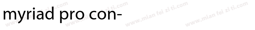 myriad pro con字体转换